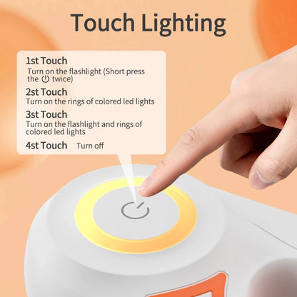 5M Retractable LED Dog Leash — Glowing Light for Safe Night Walks | Automatic & Comfortable Grip