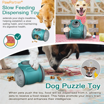 Interactive Dog Tumbler Toy - Boost Pet IQ & Slow Feed for Small to Medium Dogs and Cats